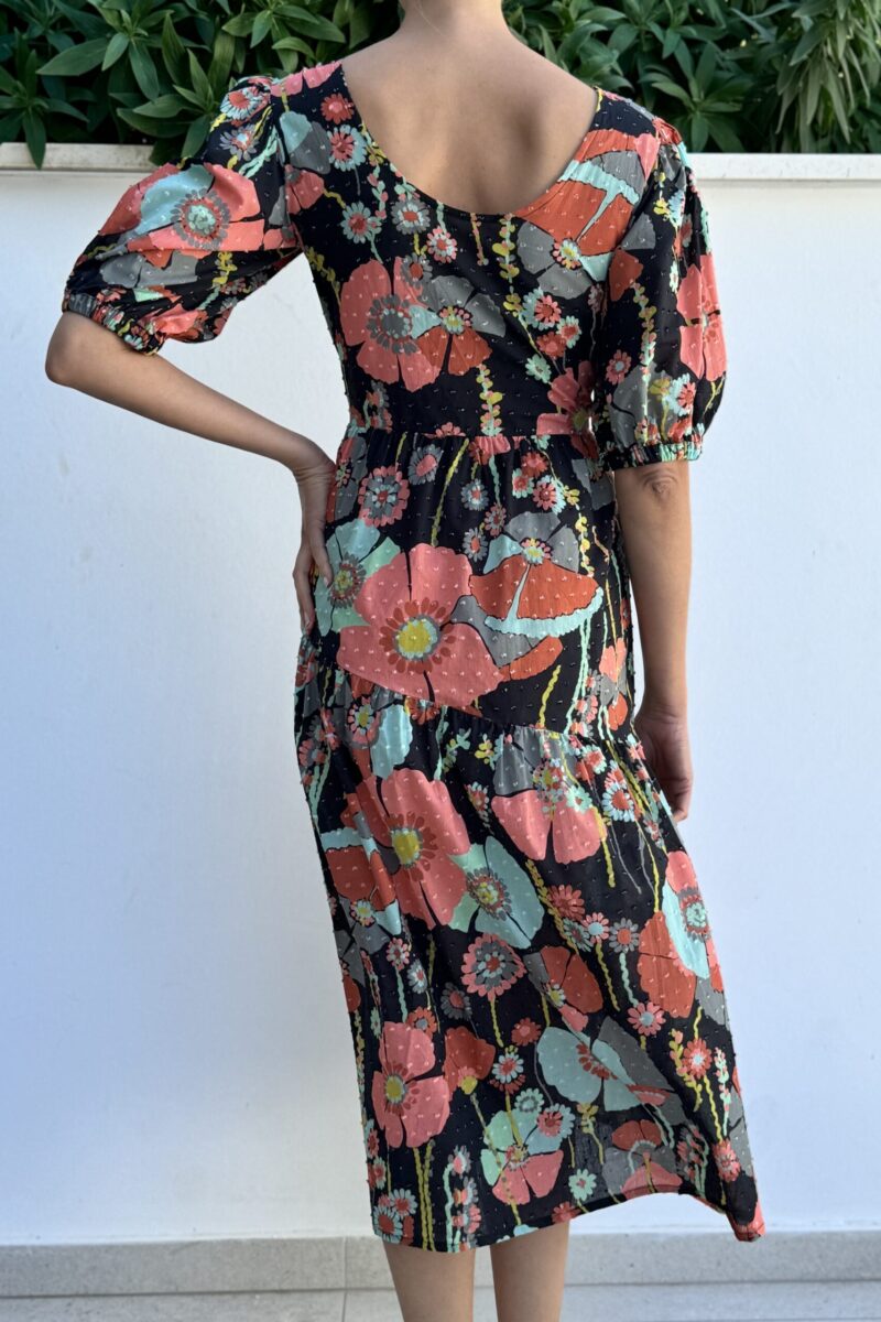 TEGAN DRESS | FLOWERS BLACK
