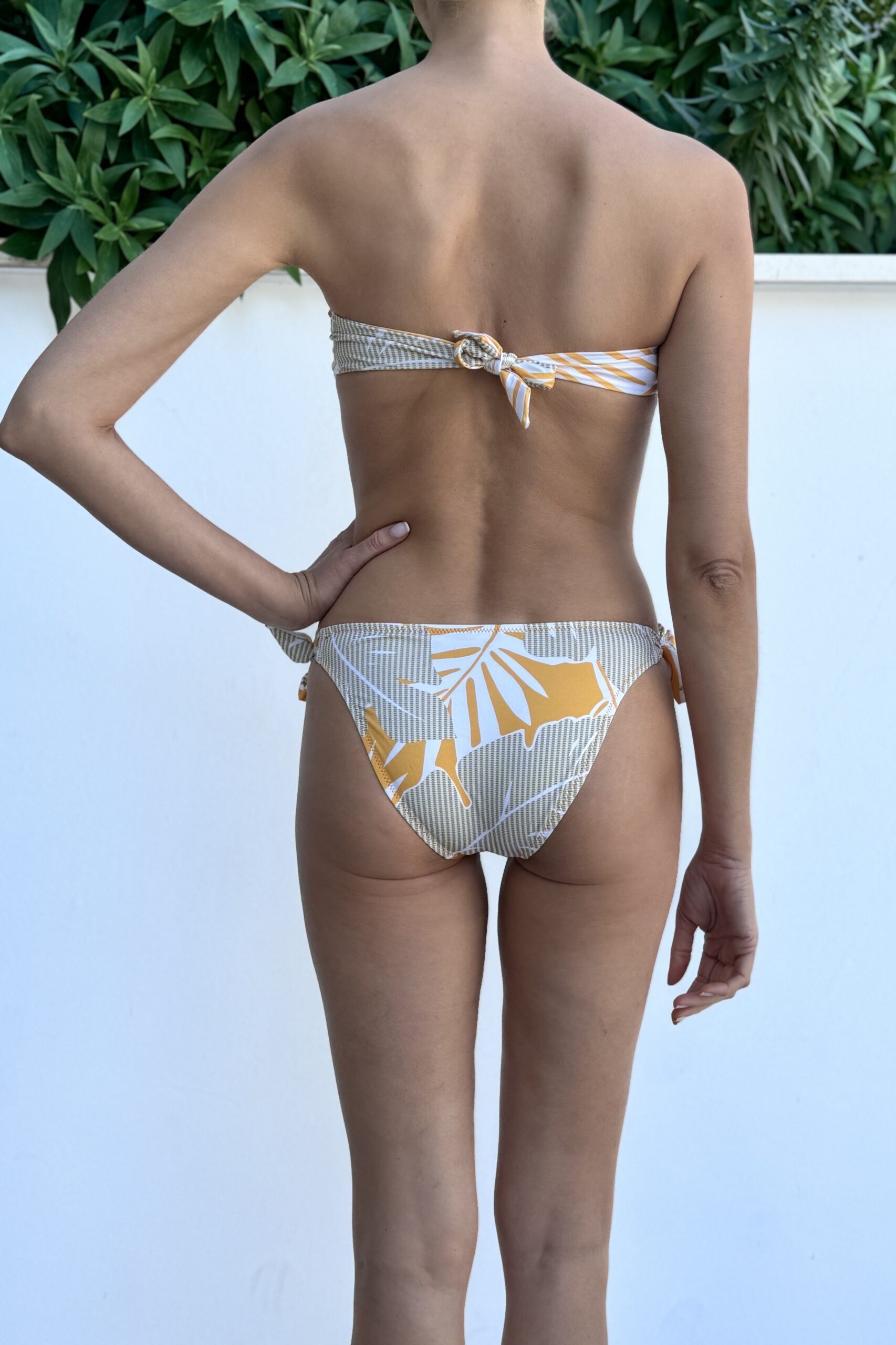 victoria top + bianca bottom mustard tropical back