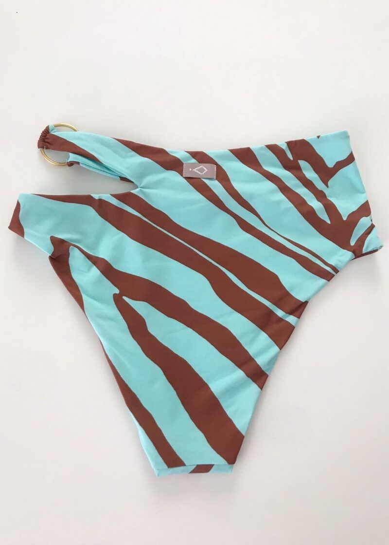 DONA BOTTOM | TURQUOISE/BROWN ZEBRA