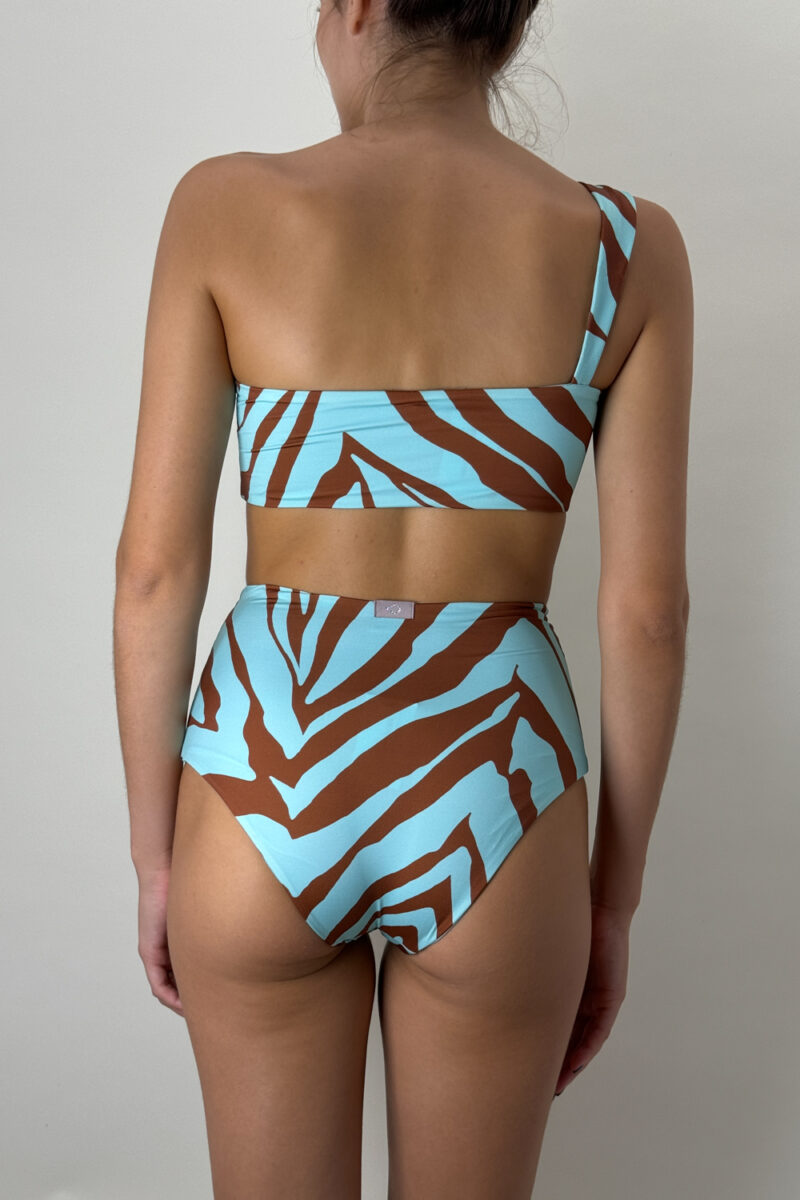 NICOL BOTTOM | TURQUOISE/BROWN ZEBRA