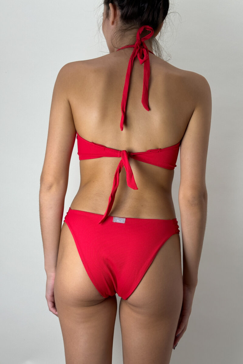 SONIA BOTTOM | RED CANDY RIBBED