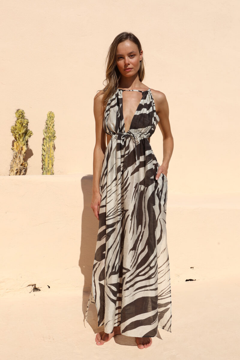MIRA DRESS | ZEBRA LINE
