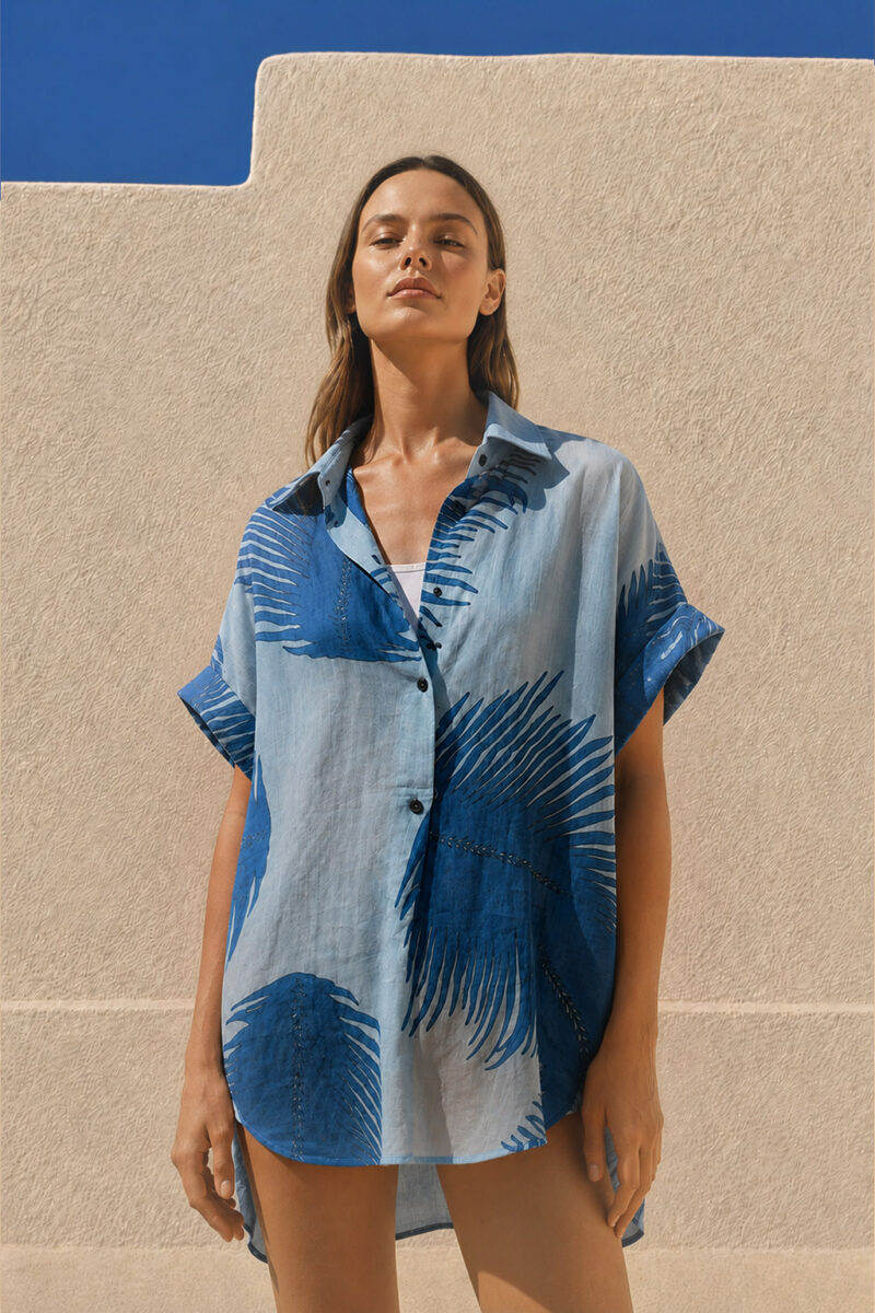FELICITY SHIRT | MIDNIGHT FEATHER